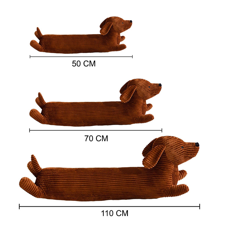 Soft and Cozy Long Stuffed Plush Dachshund Pillow Sofa Cushion_2