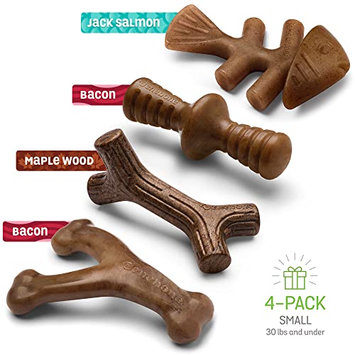 Benebone Holiday 4-Pack: Durable Chew Toys for Your Pup's Joyful Chewing