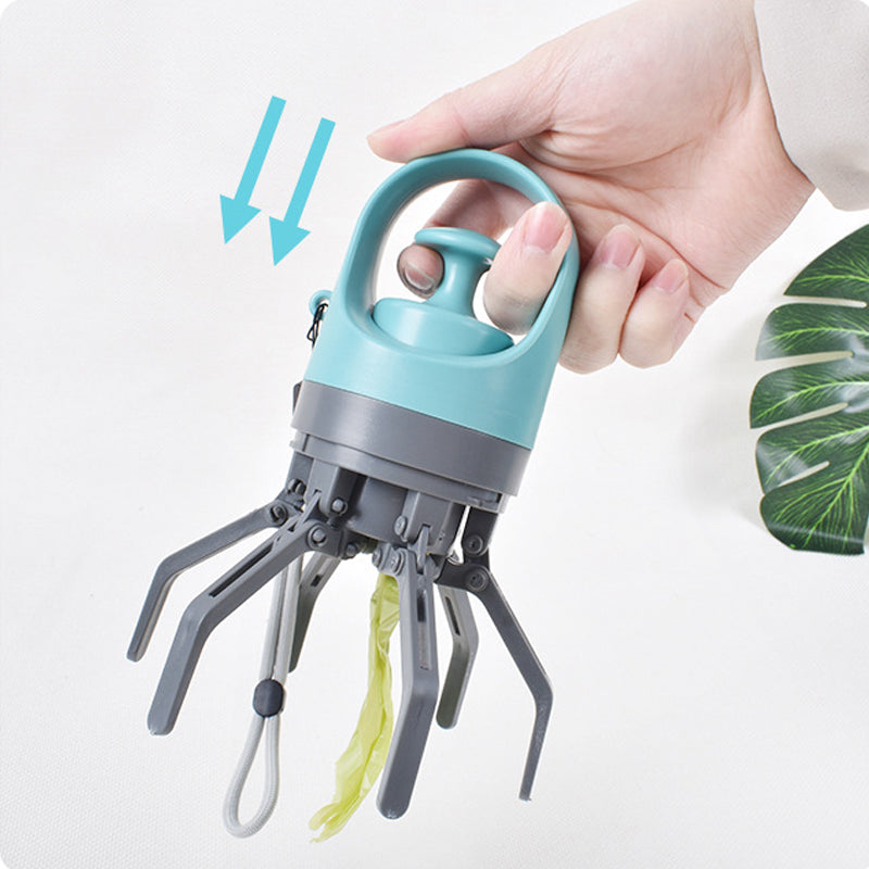 Non-Contact Pet Poop Picker with Built-in Trash Bag Dispenser_5