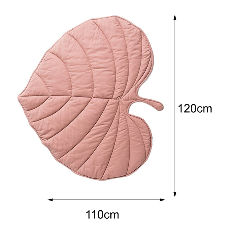 Washable Leaf Shaped Warm and Cozy Indoor Cotton Pet Blanket_5