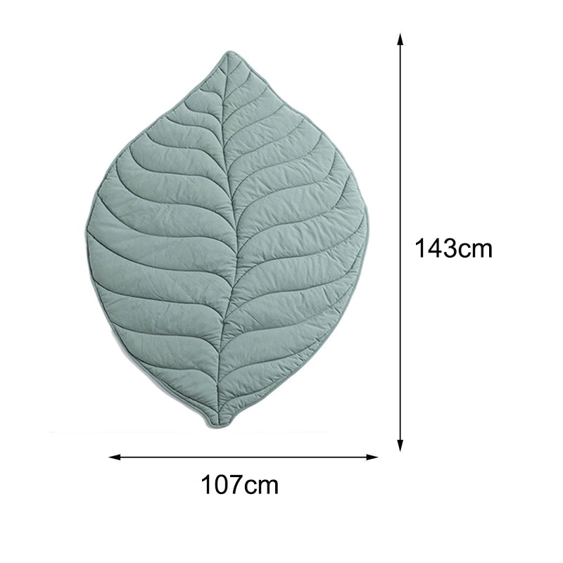 Washable Leaf Shaped Warm and Cozy Indoor Cotton Pet Blanket_6