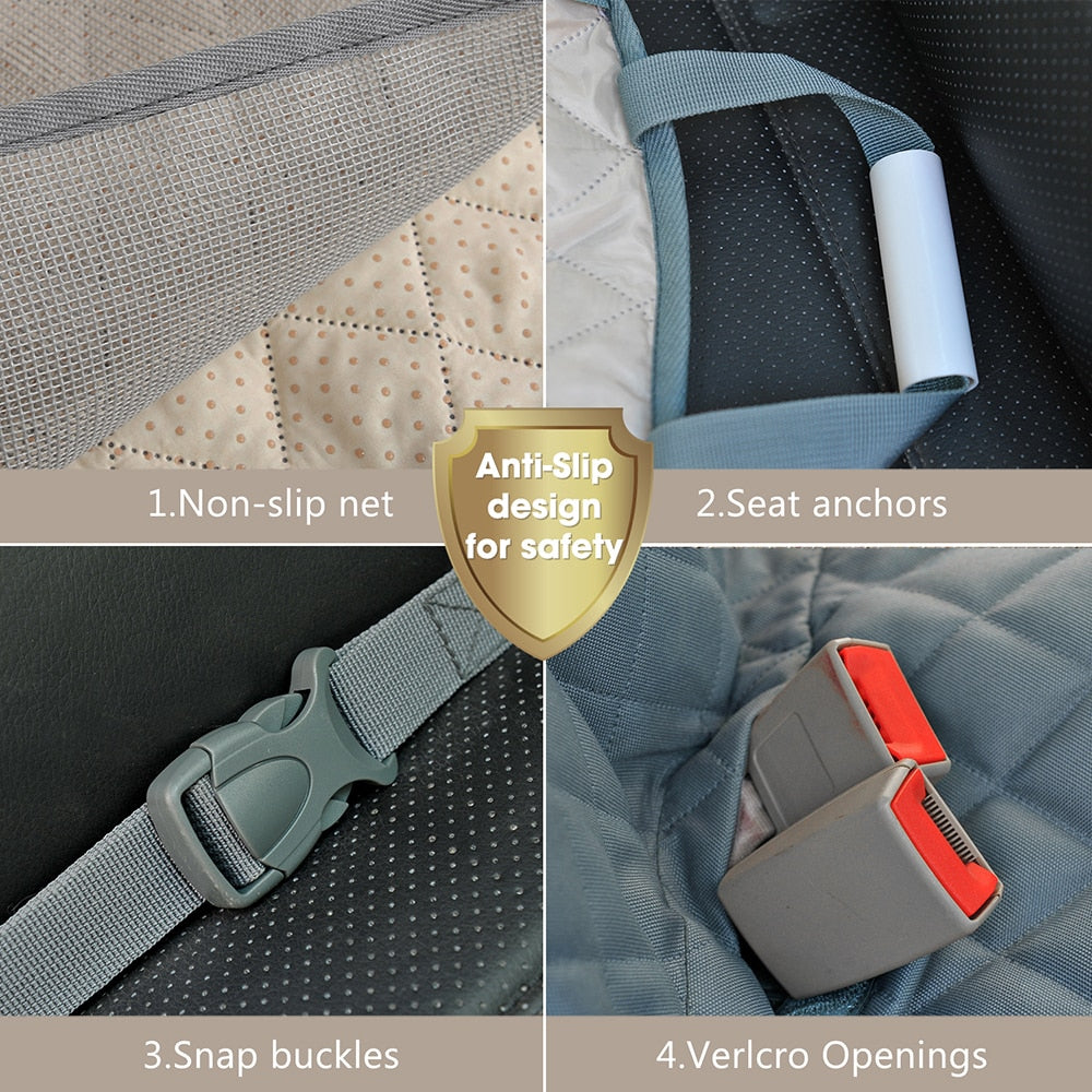 Dog Car Seat Hammock and Seat Belt Package